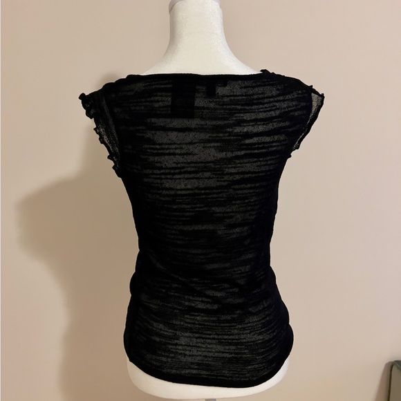 Fitted, stretchy black top from Jacob - Picture 4 of 6